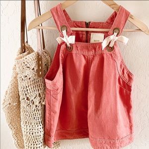 Anthropologie Meave coral summer top size 6